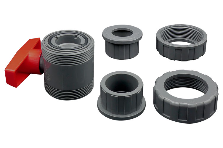 PVC 40 BALL VALVE ﾕﾆｵﾝ ｿｹｯﾄ式