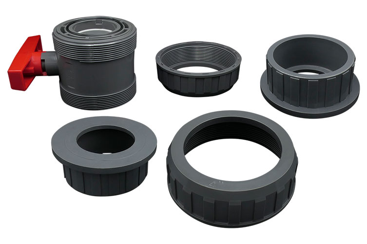 PVC 100 BALL VALVE ﾕﾆｵﾝ ｿｹｯﾄ式