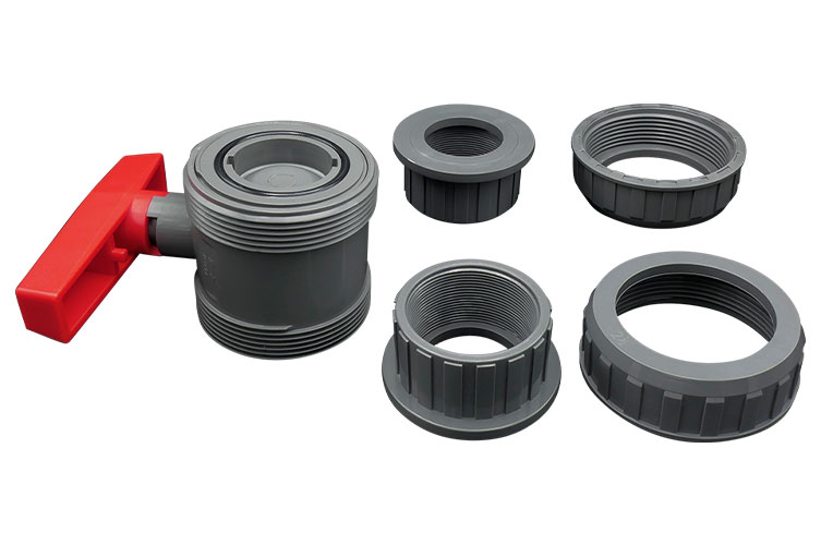 PVC 2 1/2"(65)BALL VALVE ﾕﾆｵﾝﾈｼﾞ式