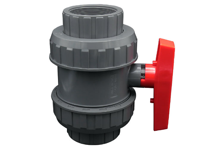 PVC 3"(75) BALL VALVE ﾕﾆｵﾝ ﾈｼﾞ式