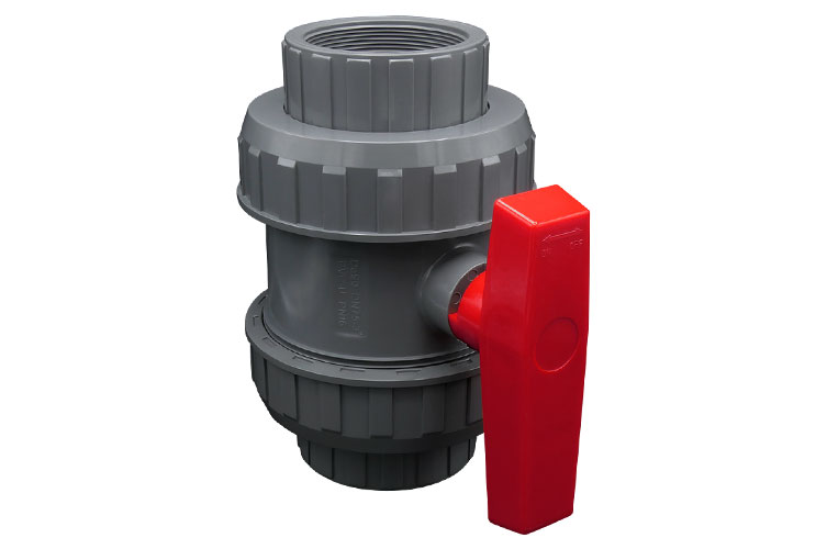 PVC 3"(75) BALL VALVE ﾕﾆｵﾝ ﾈｼﾞ式
