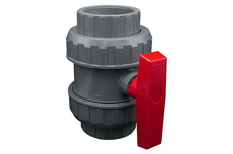 PVC 4"(100) BALL VALVE ﾕﾆｵﾝ ﾈｼﾞ式